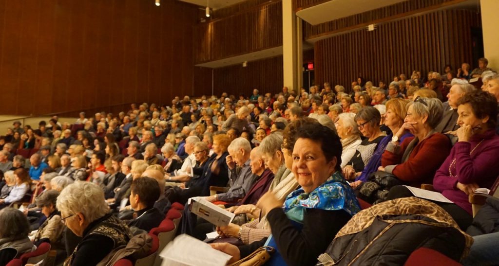Audience in Walter Hall