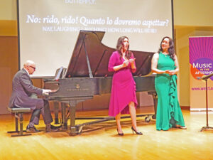 Gordon Gerrard, piano, Marion Newman, Melody Courage