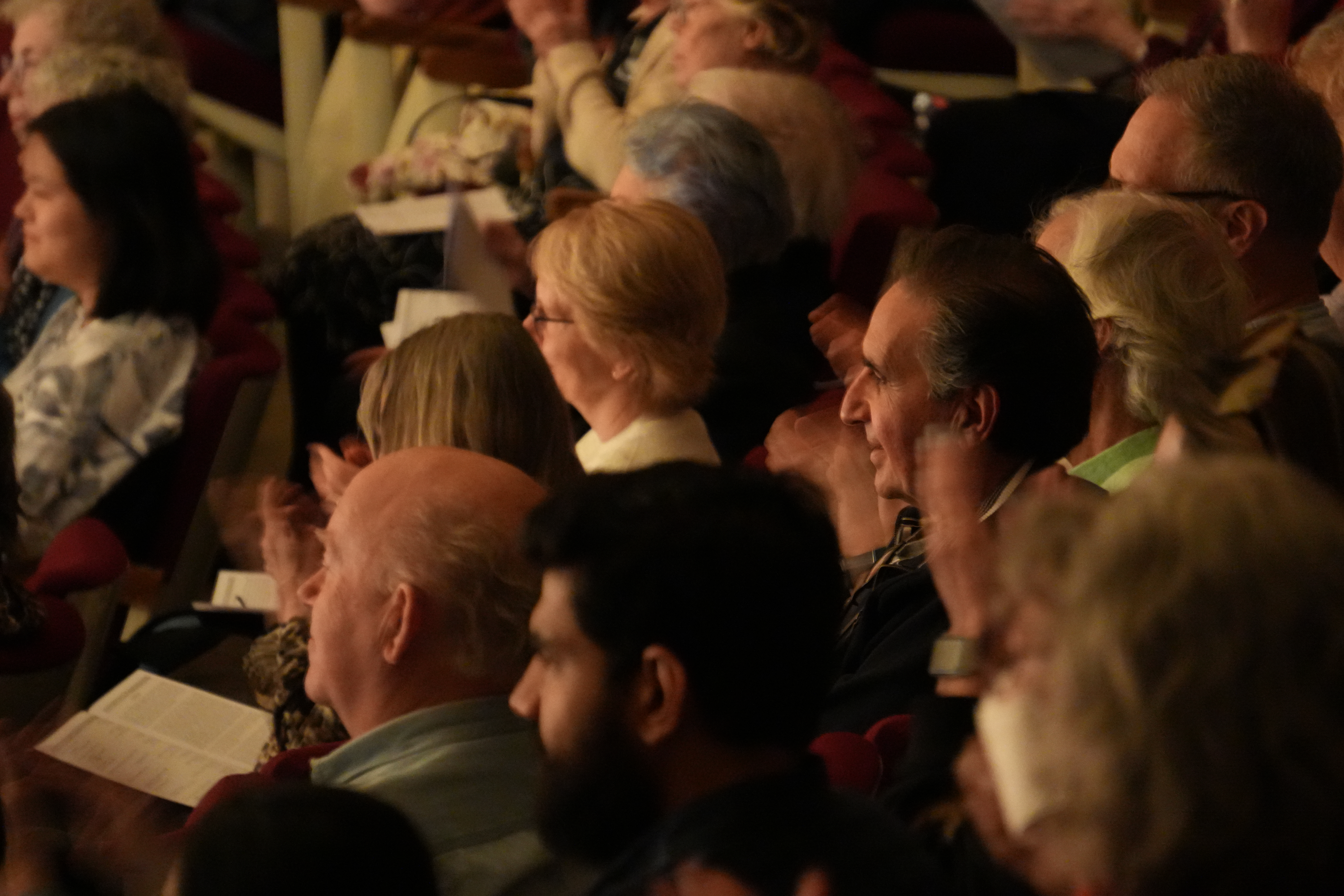The audience enjoying Fierbois